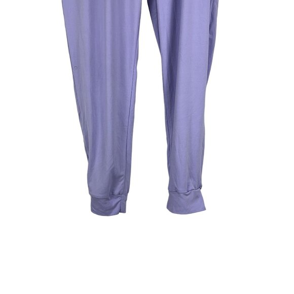 Flowy Lavender Jogger Pants Size M Drawstring Waist Stretch Polyester Spandex - Picture 2 of 5